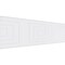 Ekena Millwork Set of Four Panels for 94 1/2"W x 28 1/4"H Mid Century Modern Fretwork Wainscot Wall Paneling WPKP14X01X47MCM - alternate 1